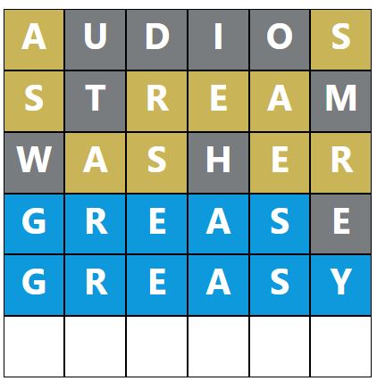Daily Word Hurdle #1446 Afternoon Answer - 10th January 2024