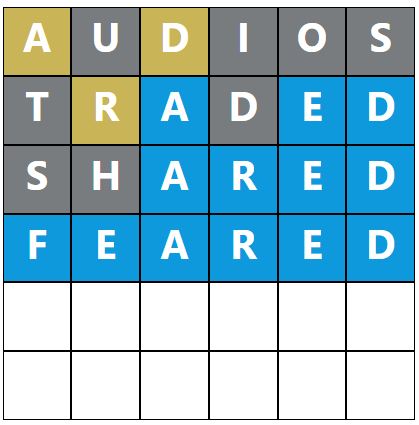 Daily Word Hurdle #1448 Afternoon Answer - 11th January 2024