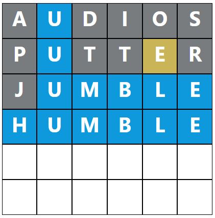 Daily Word Hurdle #1455 Morning Answer - 15th January 2024