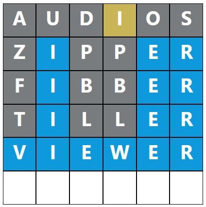 Daily Word Hurdle #1466 Afternoon Answer - 20th January 2024