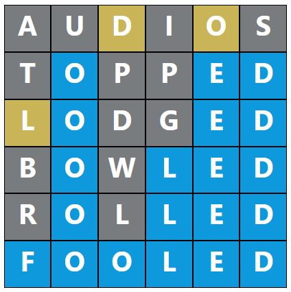 Daily Word Hurdle #1468 Afternoon Answer - 21st January 2024