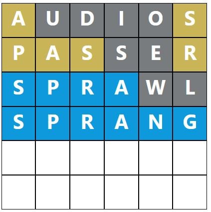 Daily Word Hurdle #1482 Afternoon Answer - 28th January 2024