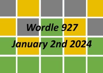 Daily Wordle 927 - 2nd January 2024