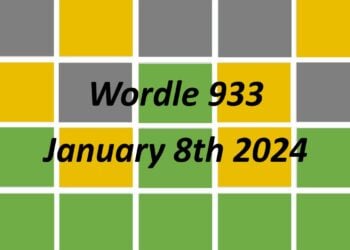Daily Wordle 933 - 8th January 2024