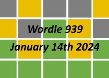 Daily Wordle 939 - 14th January 2024