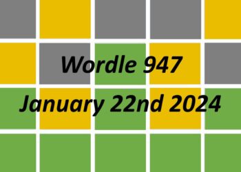 Daily Wordle 947 - 22nd January 2024