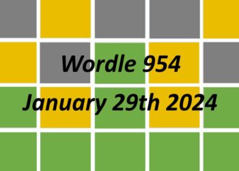 Daily Wordle 954 - 29th January 2024