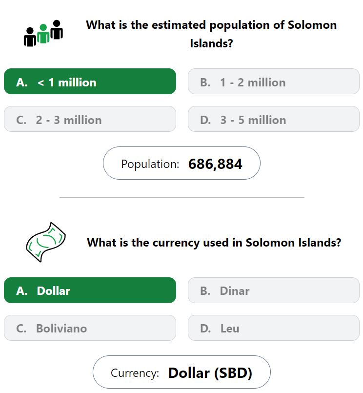 Daily Worldle 715 Bonus Currency & Population Answer - January 6th 2024