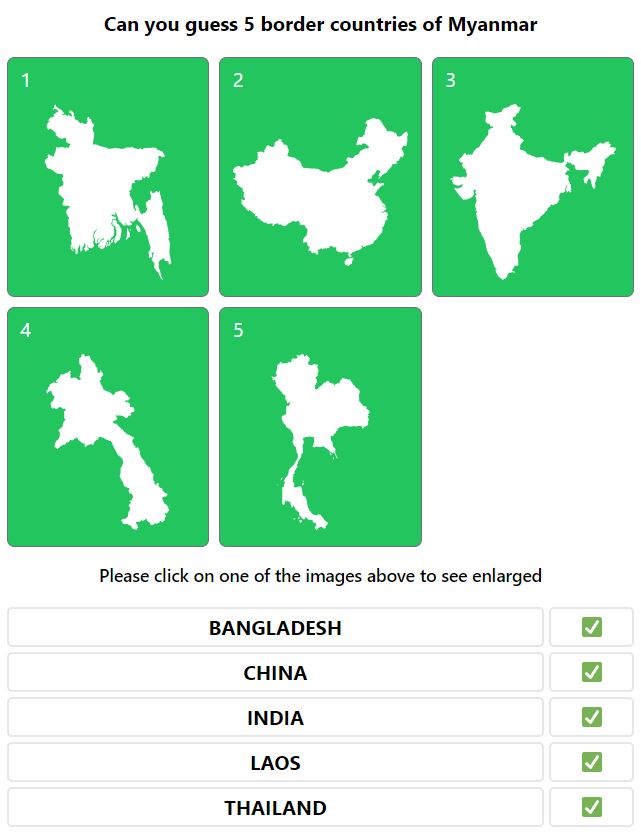 Daily Worldle 717 Bonus Neighbouring Countries Answers - January 8th 2024