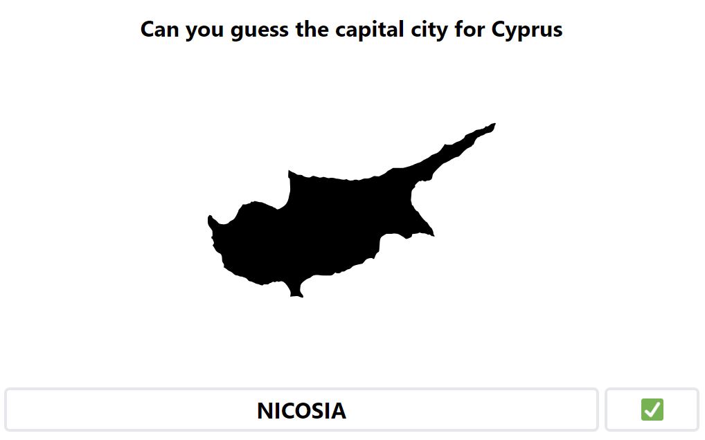 Daily Worldle 721 Bonus Capital City - January 12th 2024