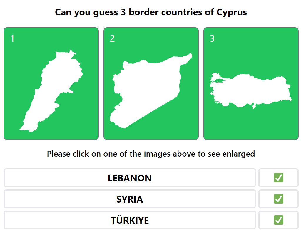 Daily Worldle 721 Bonus Neighbouring Countries Answers - January 12th 2024