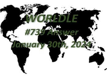 Daily Worldle 739 Answers - January 30th 2024