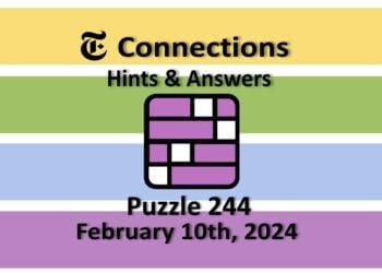 Daily NYT Connections 244 Answers - February 10th 2024