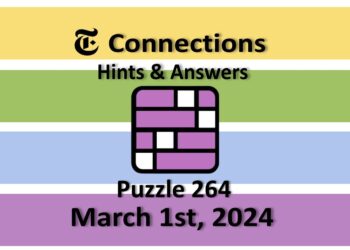 Daily NYT Connections 264 Answers - March 1st 2024