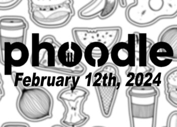 Daily Phoodle - 12th February 2024