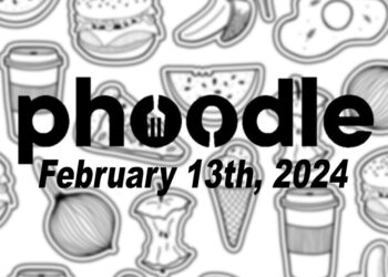 Daily Phoodle - 13th February 2024
