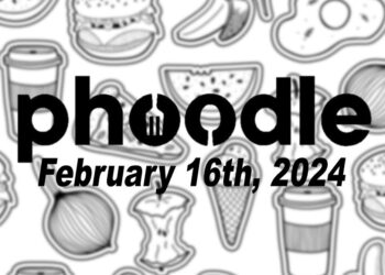Daily Phoodle - 16th February 2024