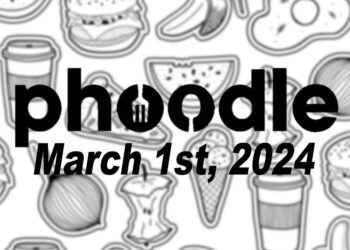 Daily Phoodle - 1st March 2024