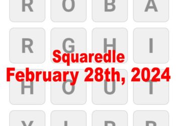 Daily Squaredle Answers - 28th February 2024