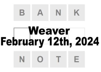Daily Weaver Answers - 12th February 2024