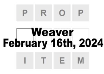 Daily Weaver Answers - 16th February 2024