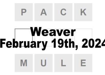 Daily Weaver Answers - 19th February 2024