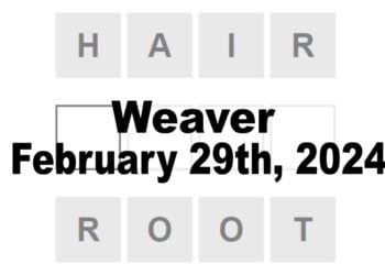 Daily Weaver Answers - 29th February 2024