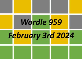 Daily Wordle 959 - 3rd February 2024