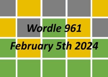Daily Wordle 961 - 5th February 2024