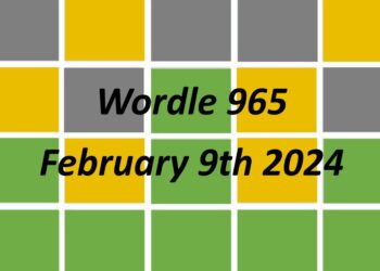 Daily Wordle 965 - 9th February 2024
