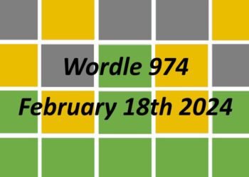 Daily Wordle 974 - 18th February 2024
