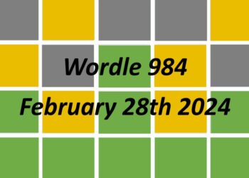 Daily Wordle 984 - 28th February 2024