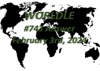 Daily Worldle 743 Answers - February 3rd 2024