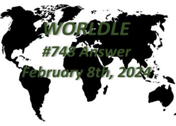 Daily Worldle 748 Answers - February 8th 2024