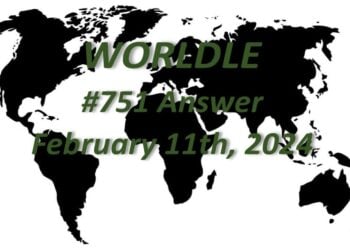 Daily Worldle 751 Answers - February 11th 2024