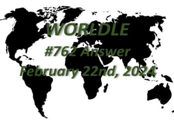 Daily Worldle 762 Answers - February 22nd 2024