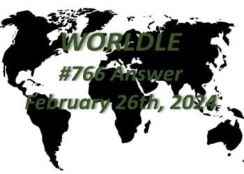 Daily Worldle 766 Answers - February 26th 2024