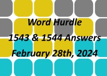 Word Hurdle #1543 & #1544 - 28th February 2024