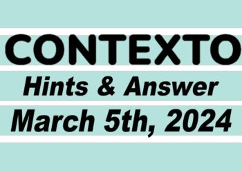Daily Contexto 534 - March 5th 2024