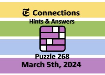 Daily NYT Connections 268 Answers - March 5th 2024