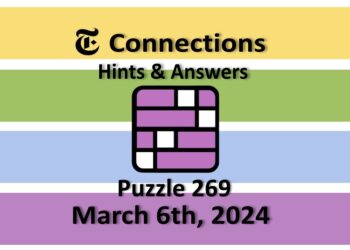 Daily NYT Connections 269 Answers - March 6th 2024