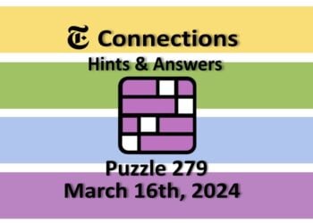 Daily NYT Connections 279 Answers - March 16th 2024