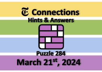 Daily NYT Connections 284 Answers - March 21st 2024