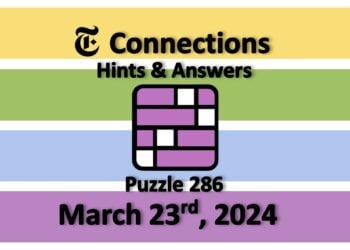 Daily NYT Connections 286 Answers - March 23rd 2024