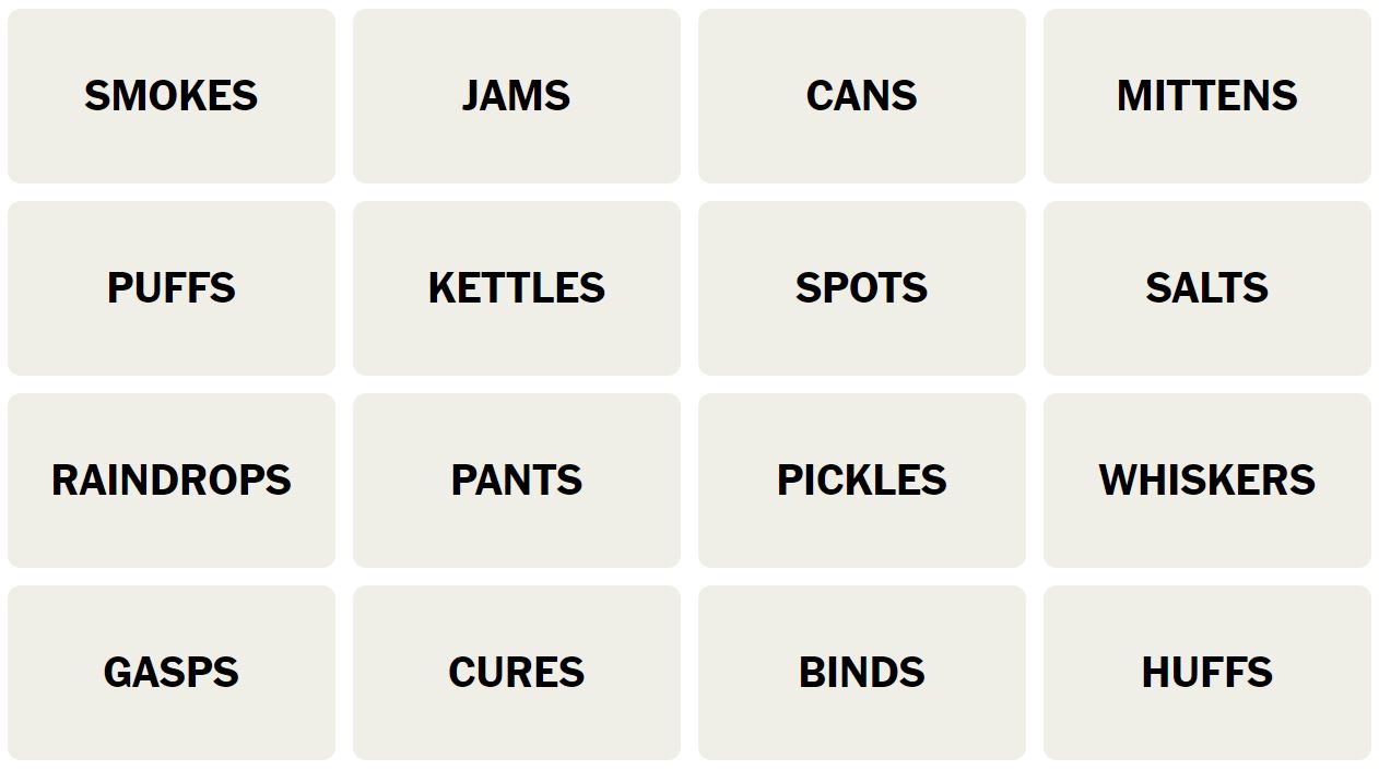 Daily NYT Connections 293 Puzzle - 30th March 2024