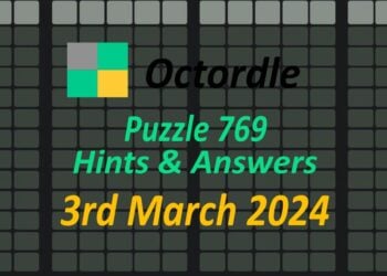 Daily Octordle 769 - March 3rd 2024