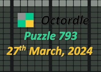 Daily Octordle 793 - March 27th 2024