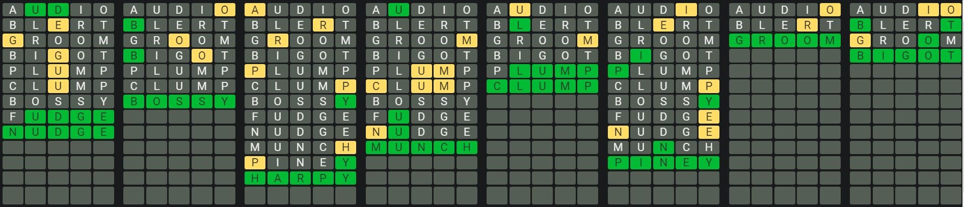Daily Octordle Answer 786 - March 20th 2024