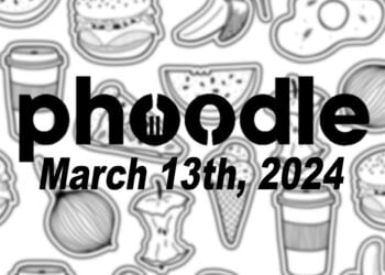 Daily Phoodle - 13th March 2024