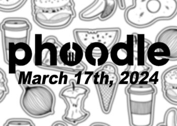 Daily Phoodle - 17th March 2024